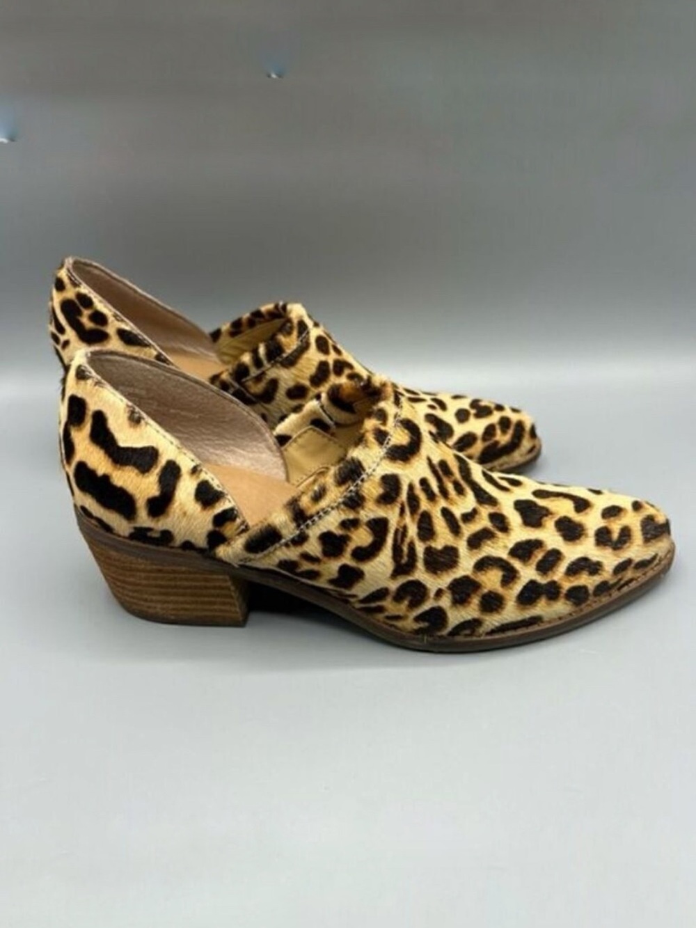 Crown Vintage Morrison Calf Hair Animal Print Mules